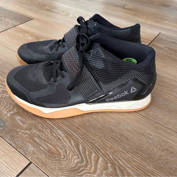 Reebok CrossFit Lifter 2.0 Men’s 10 Black Gum Strap Weightlifting Shoes - Picture 2 of 12